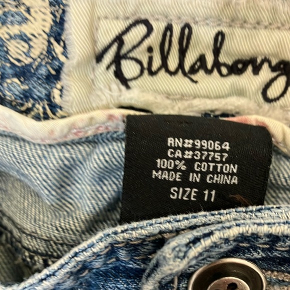 Billabong size 11 Jean Mini Skirt Casual Chic waist 34.5” - Picture 8 of 16